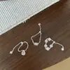 S925 prata esterlina puxar anel ajustável smiley face textura redonda marca sorte quadrado marca indicador anel de dedo empilhado ins anel