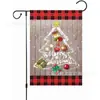 Promoção Quente de Inverno de Natal Bandeira de Jardim Tema Árvore de Natal Decoração de Pátio Bandeira Festiva Outlet de Fábrica