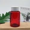 Em Estoque 150ml Marrom Transparente Boca Larga Suplemento Alimentar Grau Alimentício Cápsula Cor de Chá Frasco de Plástico Quadrado