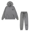 Sudadera con capucha de forro polar con estampado de letras 'Ess', estilo niebla de alta calle americano transfronterizo, para hombre y mujer, chaqueta holgada para parejas