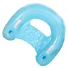 Flotador de piscina inflable feo en forma de U, diseño de luna azul, para fiestas de piscina de adultos