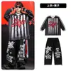 Roupas Infantis Modernas de Street Dance Hip Hop Meninos Estrela Listrada Legal Conjunto de Fantasia de Dança Meninas Roupas de Performance Hip Hop Masculino