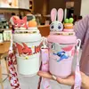 Taza Térmica Judy de Zootopia Taza con Popote Linda para Niñas Alto Valor Taza de Agua para Niños Estudiantes al Aire Libre Regalo