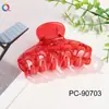 Pinza Grande para Cabello de Calabaza de Color Vidrio Versátil Pinza de Tiburón de Gama Alta para la Parte Posterior de la Cabeza Accesorios para el Cabello Venta al por Mayor