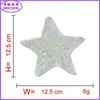 Lentejuelas de Punto Estrella Toalla Tela Bordada Pegatinas Forma de Corazón Letra Parche para Ropa Accesorios de Ropa Pegatinas DIY