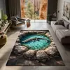 Alfombrilla de suelo de terciopelo de cristal estilo americano para entrada de casa, felpudo decorativo resistente al desgaste para sala de estar y dormitorio, alfombra resistente a la suciedad