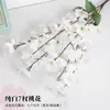 Ramo de Flor de Pessegueiro Simulado Flor de Chimonanthus Única Artificial Flor Seca Enfeites de Quarto para Sala de Estar Árvore Decorativa Chão Ramo de Flor de Cerejeira