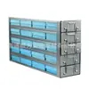 Rack de Armazenamento para Geladeira tipo Gaveta 5 Camadas Profundo 4 Aço Inoxidável Rack de Armazenamento Rack de Armazenamento Congelado Rack Congelado