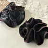 Diadema de Pelo Plegada de Doble Color de Gama Alta, Diadema Femenina para Moño, Cuerda para el Cabello, Diadema de Moda para Cola de Caballo