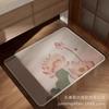 Novo Tapete de Piso de Linho com Lama Diatomácea Estilo Chinês para Entrada de Cozinha e Banheiro, Tapete Antiderrapante Absorvente de Água, Tapete de Pé de Secagem Rápida para Lavatório