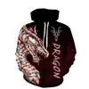Comércio Exterior Transfronteiriço Suéter Masculino Primavera e Outono Moda Casual Impressão Digital 3D Moletom Casual com Capuz