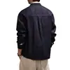 Camisa Jeans Retro Americana de Luxo Old Money Masculina Outono Solta Casual Sensação Relaxada Jaqueta