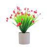 Planta de Simulación Flor Falsa de Plástico 7 Ramas Camelia Gympani Flor de Pasto de Primavera Aciano Hotel Adornos Decoración del Hogar