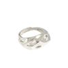 JF279 Anillo de Plata Distintivo Estilo Coreano Ancho Ins Diseño de Cara Ancha Irregular Convexo Anillo de Plata de Ley S925 para Mujeres