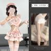 Noche Crujiente Transparente Sexy Lencería Sexy Linda Amor Sirvienta Pecho Pequeño Perspectiva Caliente Coqueteo Uniforme de Cama Tentación