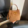 Bolsos de Mujer de Gama Alta de Nicho 2025 Nuevo Otoño e Invierno Retro Versátil Bolso Cruzado Bolso de Mano Casual para el Trabajo Bolso Cubo
