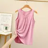 Chaleco de Modal para Mujer Holgado Talla Grande Sin Mangas Ropa de Abajo Interior Cubre Vientre de Mujer 200 Jin Gordita mm Tirantes Verano