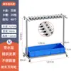 Soporte para Mopa, de Pie, Móvil, Estante de Almacenamiento de Acero Inoxidable, Herramientas de Limpieza, Almacenamiento y Organización para Salón de Clases, Soporte para Escoba y Mopa