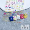 Pegatinas en Relieve para Uñas Alfanuméricas Lindas Pegatinas para Uñas Estilo Dopamina Joyería Pegatinas Pegatinas de Material Goo Chuck Inglés