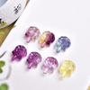 Rongjing joyería fluorita natural Colgante piruleta Accesorios DIY Gota pequeña Suministro en vivo Venta directa de fábrica