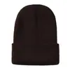 Gorro de Punto de Otoño e Invierno para Niños Estilo Europeo y Americano Color Sólido Versátil para Exteriores Unisex Gorro de Punto para Bebé Gorro de Lana Tejida Venta al por Mayor