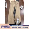 Calças masculinas retro americanas com estampa escura, corte enviesado slim-fit, finas e respiráveis para o outono, retas, casuais, esportivas