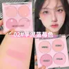 MINSHZEE mingxizhi rubor de cuatro colores blanco Natural nude color de maquillaje plateado de reparación morado de barbilla Rouge