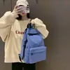 Mochila de Color Sólido Estilo Japonés Moda Femenina Nylon Casual Versátil Estudiante Mochila Escolar Ligera Ins Estilo Coreano Mochila