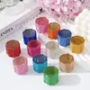 Copo de Cristal Popular Cravejado com Diamantes Sem Tampa, Copo de Cristal para Mistura, Ferramenta Transparente Espessa para Nail Art