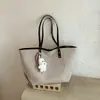 Bolsa Tote de Lona Versátil 2026 Outono Nova para o Trabalho Grande Capacidade Portátil para Passeios Bolsa Tote de Ombro Único