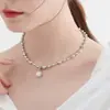 Colar de Pérolas Imitação de Cubo de Açúcar Bolha Feminino Novo Verão 2025 Luxo Leve Alta Qualidade Temperamento Design de Nicho