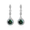 TikTok Super Flash Zircon Tassel Brincos Longos Brincos Redondos Femininos Nova Moda Coreia do Sul Elegante Joia de Orelha para Mulheres