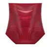 Bragas de Encaje Rojo para Mujer, Antibacterianas de Seda, Entrepierna Extendida, Tallas Grandes, Control de Abdomen, Levanta Glúteos, Braguitas Triángulo sin Costuras
