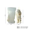 Molde de Silicone Leão Rei Sentado 3D DIY Vela Perfumada Animal Pedra Difusora Ornamento Gesso Animal Natal