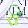 Llavero Colgante de Estrella de Cinco Puntas Acrílica Colorida Decoración para Funda de Audífonos Dopamina Estilo Fresco Decoración para Bolso de Pareja