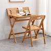 Cadeira Dobrável de Bambu, Cadeira de Jantar, Cadeira de Estudo, Banqueta de Varanda, Assento Empilhável de Bambu, Uso Doméstico Moderno Minimalista