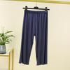 Pantalones Cortos de Modal para Dormir para Mujer, Pantalones Finos de Cintura Alta Rectos Sueltos, Tallas Grandes Versátiles Deportivos Casuales, Estilo Casual Japonés y Coreano