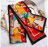 Nuevo Pañuelo Largo de Seda para Mujer en Primavera, Otoño y Verano, Pañuelo de Cuello Estampado, Pequeño Pañuelo Decorativo Moderno y Versátil