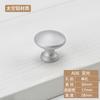 Manija de un solo agujero de aluminio espacial moderna minimalista para cajón, manija de cabeza redonda, plateada, negra, para puerta de armario, zapatero, mueble, manija pequeña