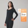 Ropa de Otoño para Mujer de Algodón Puro de 220 g y Pantalones Largos Traje Térmico 95% Algodón Puro 7A Antibacteriano para Niñas Cuello Redondo Categoría a Ropa Interior Básica