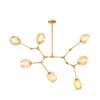 Lustre de Pé de Feijão Lâmpadas Nórdicas para Sala de Estar Simples Modernas Lâmpadas de Sala de Jantar Doméstica Distintas Criativas ins Internet Celebridades Lâmpadas Moleculares
