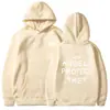 Amazon Cross-Border Outono e Inverno Masculino e Feminino Mesmo Estilo Moletom com Capuz Estampado Carta Casual Solto Top Jaqueta Novo Estilo