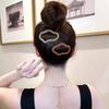Novo Estilo de Couro Oco Cloud Bangs Hairpin Hairpin Side Back Head Hairpin Clip Cabelo quebrado na frente da frente para mulheres