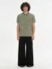 Camiseta de Manga Corta Resistente Lavada con Cuello Polo de Pie 2026 Nuevo Estilo Holgada Oversize Retro Ins Marca de Moda Top