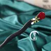 Grampos de Cabelo de Madeira Estilo Chinês, Série Múltipla High-End Ruyi Estilo Antigo Grampos de Cabelo Cheongsam, Grampos com Borla, Acessórios de Cabelo