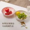 Bandeja de Frutas para Sala de Estar, Bandeja de Exibição de Lanches de Mesa de Centro Altamente Estética, Tigela de Frutas de Plástico de Luxo Leve, Espessada e Durável