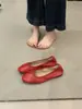 Sapatos de vovó com laço e sola macia, sapatos rasos baixos para mulheres, novos sapatos Mary Jane de balé versáteis da primavera de 2026