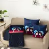 Almohada Cálida Colcha Doble Propósito Almohada Colcha de Oficina Invierno Coral Fleece Colcha para Descanso en el Coche Cojín Almohada para Sofá