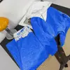 Conjunto de Sudadera con Capucha y Pantalón Deportivo Casual de Dos Piezas con Empalme de Encaje Azul Delgado para Mujer Primavera y Otoño 2025