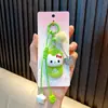 Chaveiro Gato Morango Desenho Animado Gatinho Pingente de Bolsa Lanyard de Celular Fofo Pingente para Chaveiro de Carro Pequeno Presente
